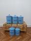 5 Vintage Retro Antique French Kitchen Nesting Enamel Cannisters Metal Art Decor