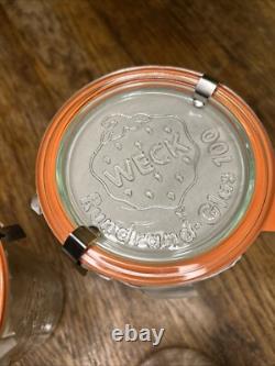 5x Weck Large Jar And Rundrand Glas 100 Lid 15cm Tall By 11cm Wide New