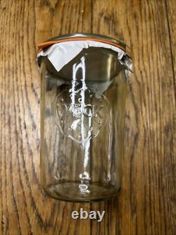 5x Weck Large Jar And Rundrand Glas 100 Lid 15cm Tall By 11cm Wide New