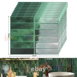 60X Self Adhesive Tile Stickers Backsplash Bathroom Kitchen Stick on Wall Tiles