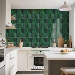 60X Self Adhesive Tile Stickers Backsplash Bathroom Kitchen Stick on Wall Tiles