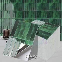 60X Self Adhesive Tile Stickers Backsplash Bathroom Kitchen Stick on Wall Tiles