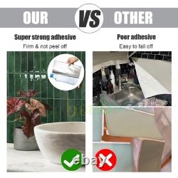 60X Self Adhesive Tile Stickers Backsplash Bathroom Kitchen Stick on Wall Tiles