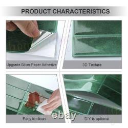 60X Self Adhesive Tile Stickers Backsplash Bathroom Kitchen Stick on Wall Tiles
