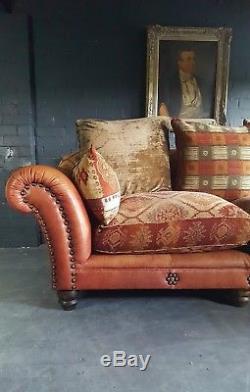 620. Tetrad Vintage Chesterfield 2 Seater Leather Sofa Club Courier av