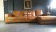 651 Chesterfield Vintage 4 Seater Leather Tan Club Brown Corner Suite Courier Av