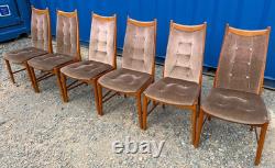 6 Teak Mcintosh Dining Chairs Mid Century Retro Vintage 1970s FREE Delivery