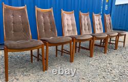 6 Teak Mcintosh Dining Chairs Mid Century Retro Vintage 1970s FREE Delivery