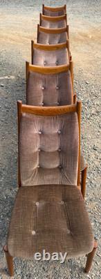 6 Teak Mcintosh Dining Chairs Mid Century Retro Vintage 1970s FREE Delivery