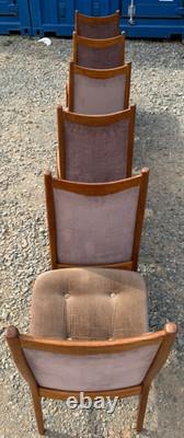 6 Teak Mcintosh Dining Chairs Mid Century Retro Vintage 1970s FREE Delivery