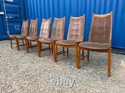 6 Teak Mcintosh Dining Chairs Mid Century Retro Vintage 1970s FREE Delivery
