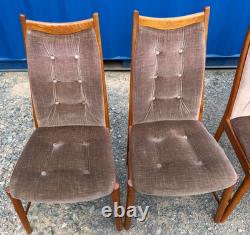 6 Teak Mcintosh Dining Chairs Mid Century Retro Vintage 1970s FREE Delivery