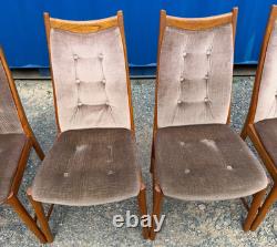6 Teak Mcintosh Dining Chairs Mid Century Retro Vintage 1970s FREE Delivery