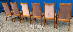 6 Teak Mcintosh Dining Chairs Mid Century Retro Vintage 1970s FREE Delivery