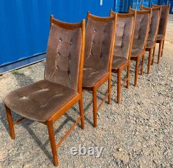 6 Teak Mcintosh Dining Chairs Mid Century Retro Vintage 1970s FREE Delivery