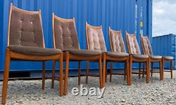6 Teak Mcintosh Dining Chairs Mid Century Retro Vintage 1970s FREE Delivery