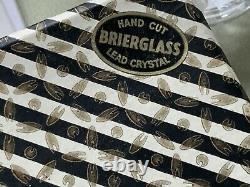 6 VINTAGE BRIERLEY HILL WINE (6) LEAD CUT CRYSTAL McKENZIE PAT. BOX
