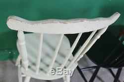 6 Vintage Mixed Dining Chairs, Wood, Painted, Retro, Farmhouse, Kitchen