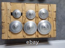 6 Vintage Retro Antique French Kitchen Nesting Aluminium Cannisters Art Decor 6 Vintage Retro Antique French Kitchen Nesting Aluminium Cannisters Art Decor