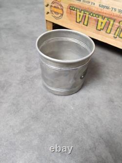 6 Vintage Retro Antique French Kitchen Nesting Aluminium Cannisters Art Decor