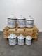 6 Vintage Retro Antique French Kitchen Nesting Enamel Cannisters Metal Art Decor