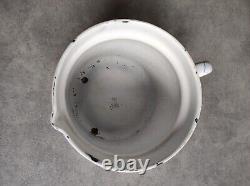 6 Vintage Retro Antique French Kitchen Nesting Enamel Cannisters Metal Art Decor