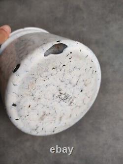 6 Vintage Retro Antique French Kitchen Nesting Enamel Cannisters Metal Art Decor