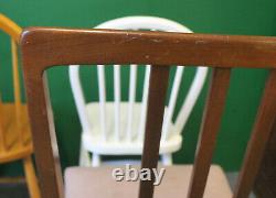 6 x Mixed Retro Dining Chairs, Vintage, Kitchen, Wood, Mid Century, Eclectic