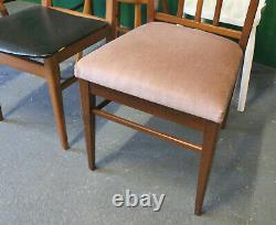 6 x Mixed Retro Dining Chairs, Vintage, Kitchen, Wood, Mid Century, Eclectic