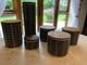 6 X Orla Kiely Stem Storage Jars, Tea, Coffee, Sugar, Biscuits Pasta, Utensils