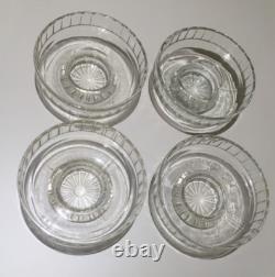 6x VTG 1970s NESCAFE COFFEE JARS 4 DAISY LIDS H 17cm inc lid RETRO STORAGE