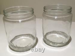 6x VTG 1970s NESCAFE COFFEE JARS 4 DAISY LIDS H 17cm inc lid RETRO STORAGE
