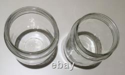 6x VTG 1970s NESCAFE COFFEE JARS 4 DAISY LIDS H 17cm inc lid RETRO STORAGE