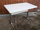 70s Dining Table Vintage Chrome Retro Kitchen Table Space Age White