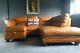 77. Chesterfield Vintage Tan 3 Seater Leather Club Corner Sofa Suite