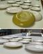 7 X Rare Large Raised Stem Dinner Plates & 6 X Side Plates See My Others