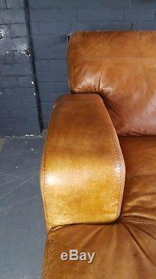 901 Chesterfield vintage 3 seater leather tan Club brown Corner suite courier av