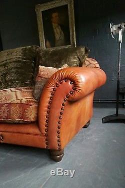 909. Tetrad Vintage Chesterfield 3 Seater Leather Sofa Club Courier available