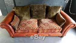 909. Tetrad Vintage Chesterfield 3 Seater Leather Sofa Club Courier available