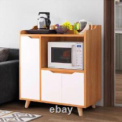 90cm Modern Accent Cupboard with 3 Doors Sideboard Storage Decorative Side Cabinet