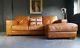 920 Chesterfield Vintage 3 Seater Leather Tan Club Brown Corner Suite Courier Av