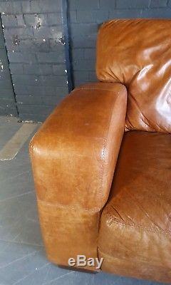920 Chesterfield vintage 3 seater leather tan Club brown Corner suite courier av