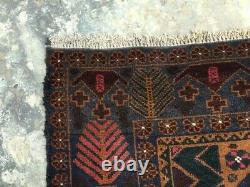 9730 Vintage Afghan Rug Turkish Handmade Anatolian Tribal Bohemian Kilim Rug 4x7