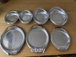 AMC 18/10 Stainless Steel Serving Dishes Bowls Platters 7 Piece Vintage Italy
