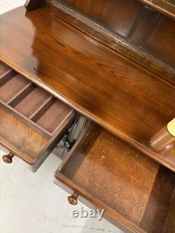 A vintage ERCOL Old Colonial dresser two drawers cupboards plate rack kitchen st
