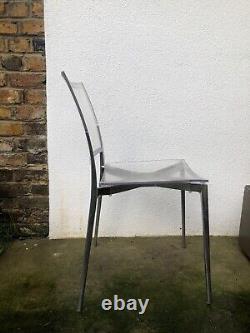 Affordable! 4 Ultra Smart Vintage Retro Aluminium And Perspex Stacking Chairs