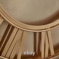 Antique Brass Round Wall Clock Vintage Wall Mounted Clock Kitchen Living Room