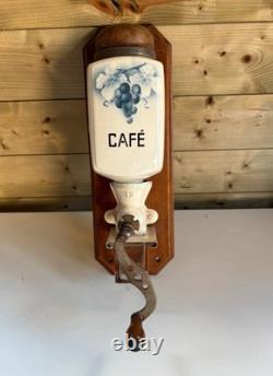 Antique Coffee Grinder mill kitchen Kaffeemühle malino retro country vintage old