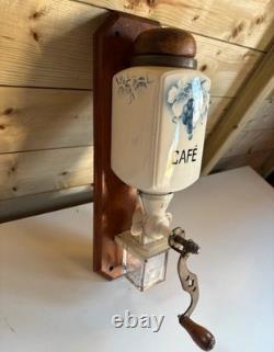 Antique Coffee Grinder mill kitchen Kaffeemühle malino retro country vintage old