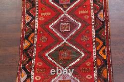 Antique Geometric Caucasian Kazak Russian Oriental Wool Rug Tribal Carpet 5'x8